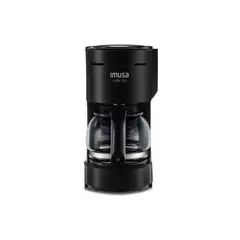 IMUSA - Cafetera Electrica 6 Tazas Apagado Automatico Negra