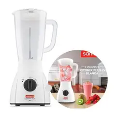 SAMURAI - Licuadora Optimix Plus 2 Litros 2 Velocidades Blanco.