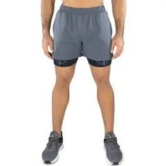 EVERLAST - Pantaloneta Dos En Uno Black Panther -Negro