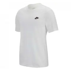 NIKE - Camiseta Sportswear Club-Blanco/Negro