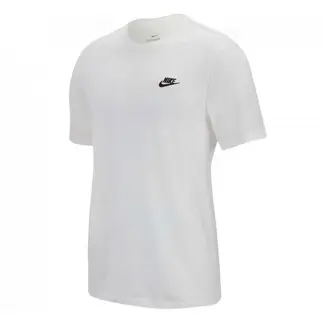 NIKE - Camiseta Sportswear Club-Blanco/Negro