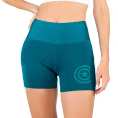 EVERLAST - Short Captan America Mujer-Azul