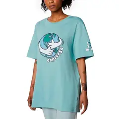 CONVERSE - Camiseta Front Para Mujer-Verde