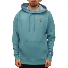 CHAMPION - Hoodie Gf89h586c Para Hombre-Celeste