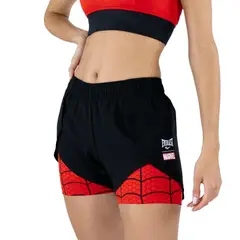 EVERLAST - Short Spiderman Mujer-Negro