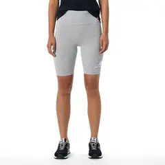NEW BALANCE - Short Essentials Para Mujer-Gris Claro