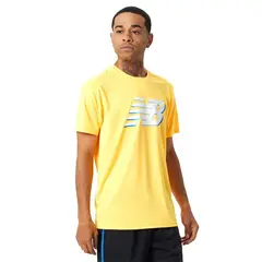 NEW BALANCE - Camiseta Graphic Accelerate Para Hombre-Amarillo