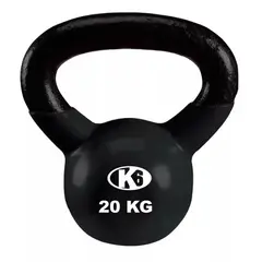 K6 - Pesa Rusa Mancuerna Encauchetada Para Gym De 20kg-44lb