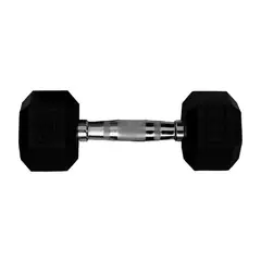 K6 - Mancuerna Hexagonal 25lbs 113kg Encauchetada Pesa