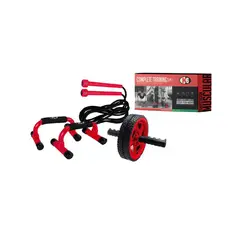K6 - Kit Push Up Rueda Abdominal Lazo Para Saltar Ejercicio