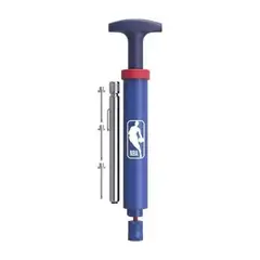 WILSON - Inflador Mini Bomba Manual Aire Balón Aguja + Medidor