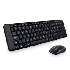 LOGITECH - Combo Teclado y Mouse Inalámbricos MK220 - Negro