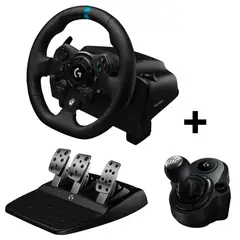LOGITECH - Timón Carreras TRUEFORCE G923 Xbox X-s One Pc Palanca Cambios