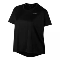 NIKE - Camiseta Miler Plus Para Mujer-Negro