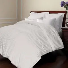 VOYPRE - Edredón Grueso Doble Faz Tamaño Doble Blanco-Blanco Cojines