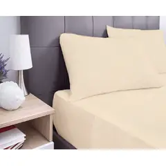 VOYPRE - Juego de Sábanas Tamaño King Unicolor Beige