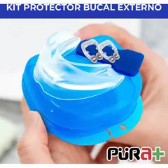 PURA - Kit antirronquidos doble pieza dental 2 clips nariz-
