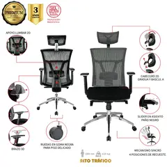 MUEBLESYA - Silla de Escritorio y Oficina Rio Negro Ejecutiva Premium