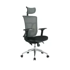 MUEBLESYA - Silla de Oficina Premium Rio Negro Brazo 3DSincroSliderRuedas Goma