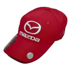 VELBROS - Gorra Marca Carro Bmw Toyota Renault Kia Chevrolet Mercedes - Rojo
