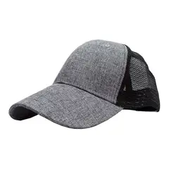 VELBROS - Gorra Deportiva Malla Camionero Beisbol Cachucha Trucker Cap - Gris
