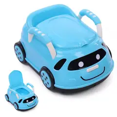 BOOGY - Vasenilla mica potty diseño carro bebe manija azul