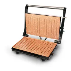 HOME ELEMENTS - Grill asador parrillas 2en1 panini copper 180° home element