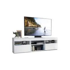 AKIVOY - Rack Gabinete Para Tv Paris de 65 Pulgadas Color Blanco-