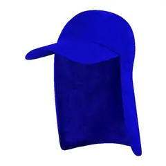 VELBROS - Gorra Cachucha Safari Protector Cuello Capa Viaje Sol Chavo - Azul