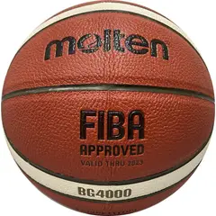 MOLTEN - Balón De Baloncesto B6 G4000 Profesional Cuero