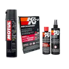 GENERICO - Motul C4 Lubricante De Cadenas Kit Limpieza Filtros Kyn
