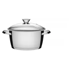 TRAMONTINA - Olla 3.1 L Allegra 62654/020 -Plateado.