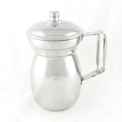 DECORIENTE - Chocolatera 12 Cm Con Tapa Acero -Plateado.
