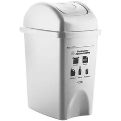 ESTRA - Papelera Vaivén 10L 4-1042502 -Blanco