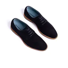 OVERSTATE - Zapatos Para Hombre En Cuero Gamuza Azul CA-4479AOV2