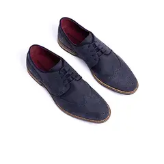 OVERSTATE - Zapatos Formales Para Hombre En Cuero Azul CA-4870OV10
