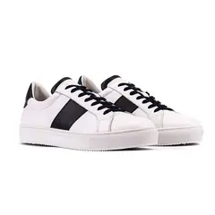 OVERSTATE - Tenis Casuales Lifestyle 100% Cuero Blanco-Azul DE-8448-3702OV