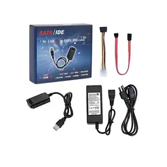 GENERICO - Cable convertidor sata a usb ide a usb disco duro 2.53.5