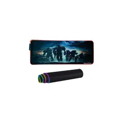 GENERICO - Pad mouse gamer rgb alfombra rgb 80cm x 30cm 10 colores luz - G03