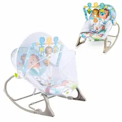 BABY ON - Silla mecedora vibradora y musical para bebe 3 en 1