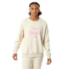 NEW BALANCE - Sueter Celebrate Fleece Para Mujer-Beige