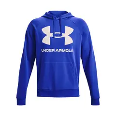 UNDER ARMOUR - Hoodie Rival Fleece Big Logo Hd-Azul
