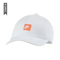 NIKE - Gorra Heritage 86 Para Niño-Blanco