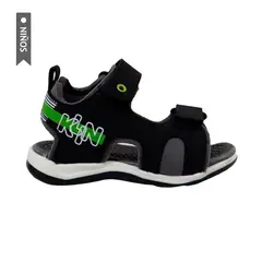 KLIN - Sandalias Line Play Para Niños-Negro