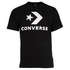 CONVERSE - Camiseta Fit Front Large Logo Unisex-Negro