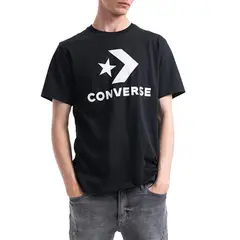 CONVERSE - Camiseta Star Chevron Patch-Negro