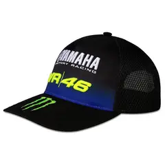 VR46 - Gorra original yamaha black visor medio
