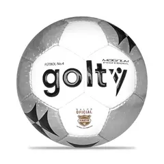 GOLTY - Balon Futbol Profesional Magnum No.4-Gris Claro