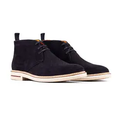 OVERSTATE - Botas Para Hombre En Cuero CA-6356-1351OV Azul Oscuro