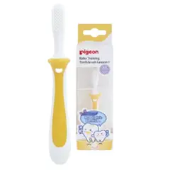 PIGEON - Cepillo dental para bebes Paso 1 Amarillo